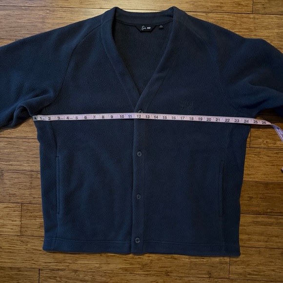 Uniqlo x Needles, Fleece Cardigan, Gray, Butterfly Logo, Medium - Picture 8 of 8